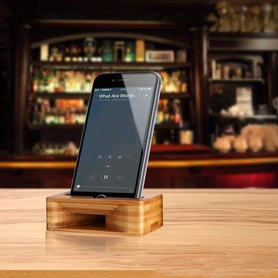 Telefonhalter Ständer Verstärker Zelle Lautsprecher Holz Schreibtisch Holz Bambus Sound Mobile Halterung Desktop Tablet Auto Dusche Handy Dock