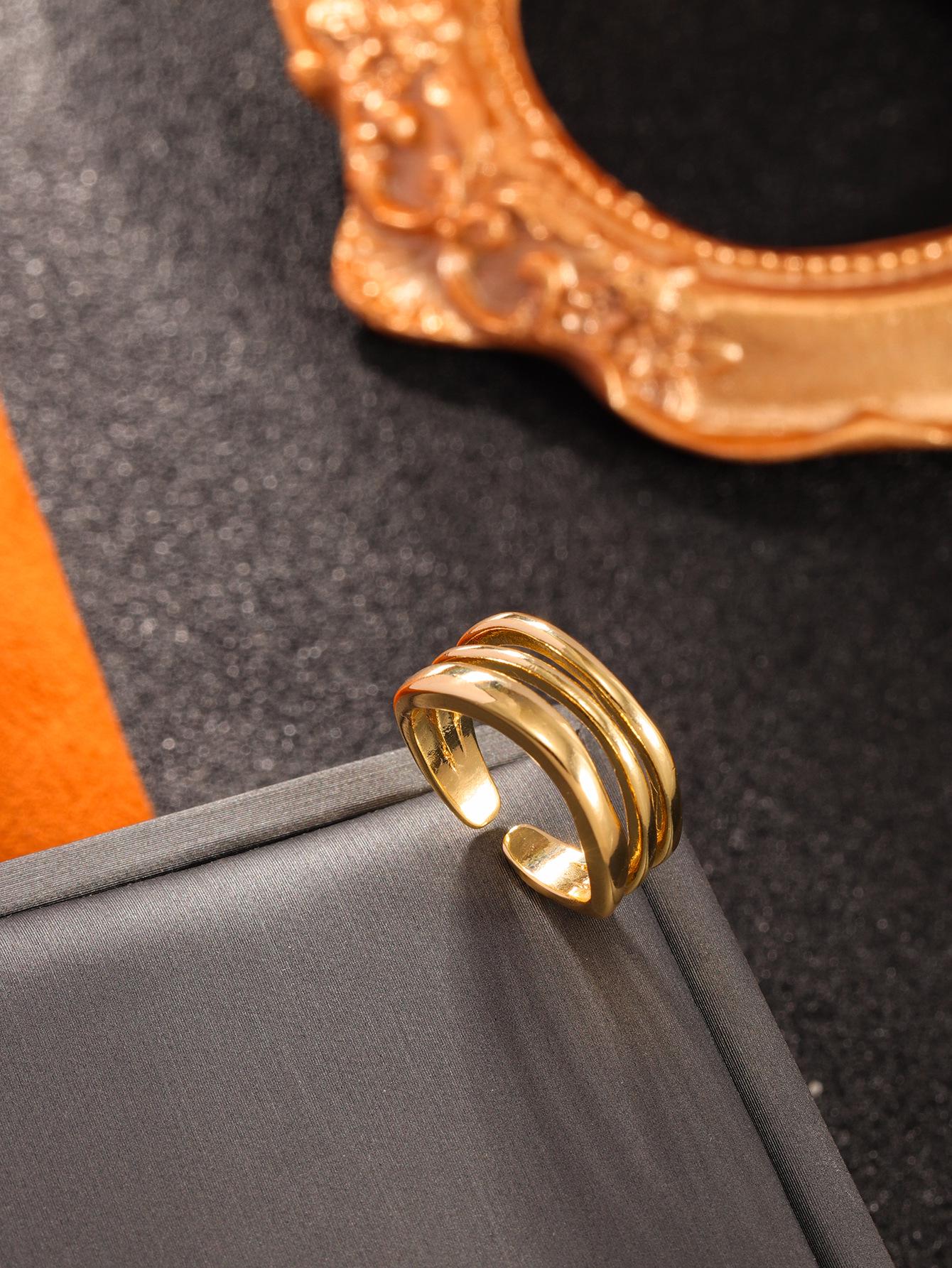 

Двойное эмалевое кольцо-чекерборд - Холодный стиль, трендовое кольцо на указательный палец с нишевым дизайном