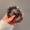 Shiny Crystal Woven Hair Band High Ponytail Elegant Hair Rope Rubber Band Chic Hair Ties Hair Accessoires Elastic Hair Bands