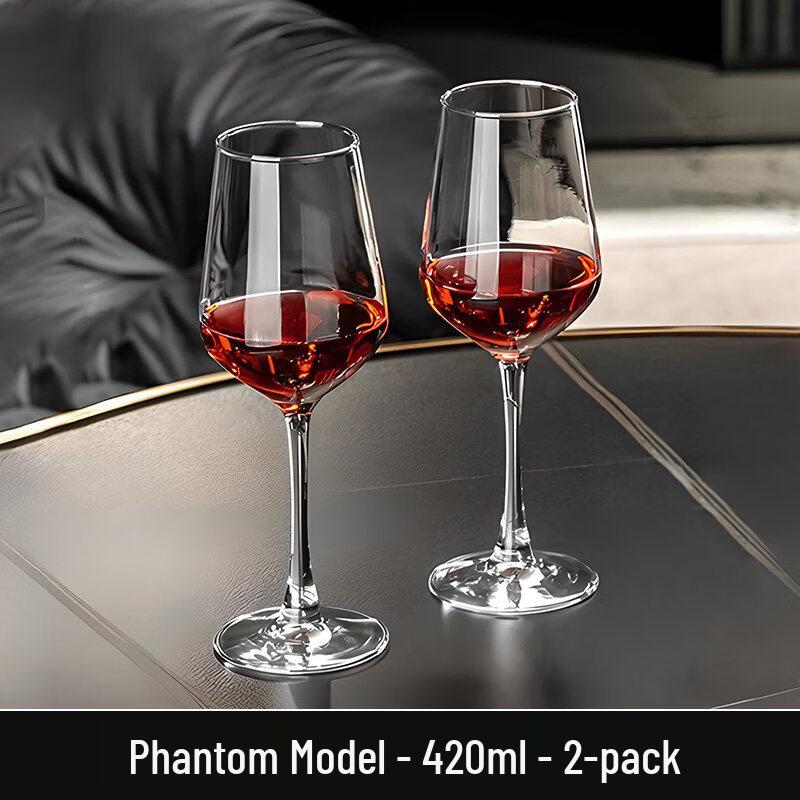 ZISIZ Handmade Red Wine Glass and Decanter Set