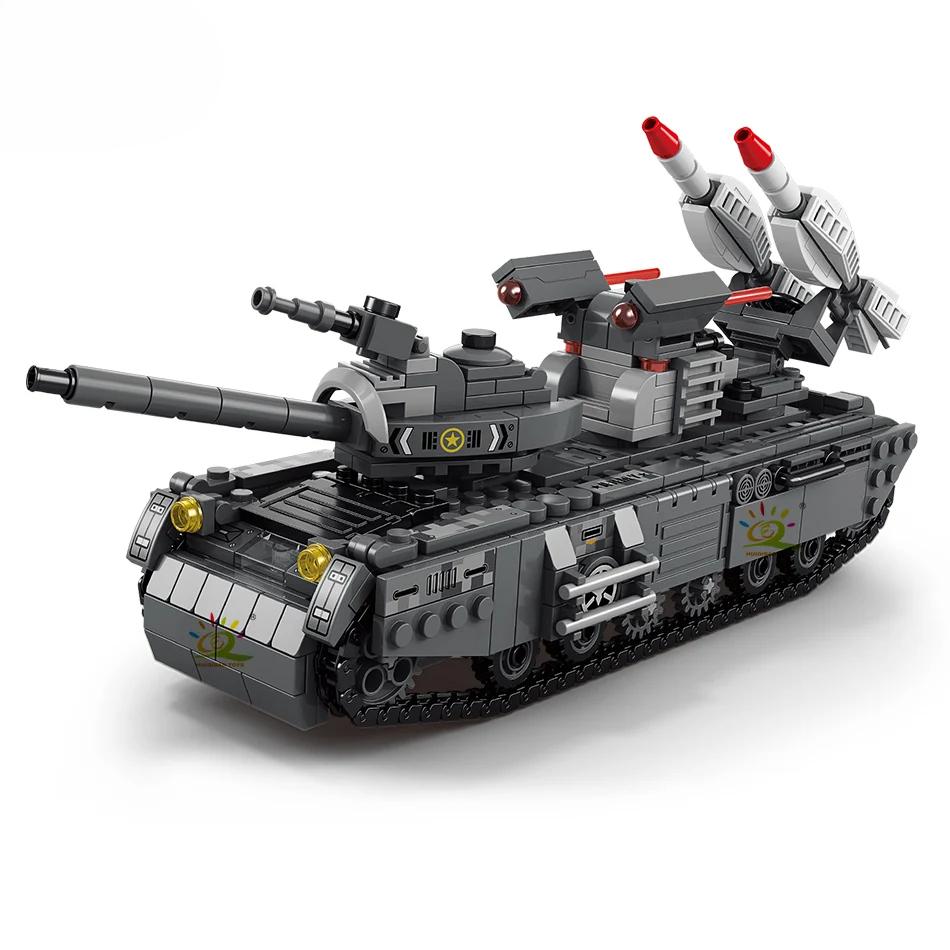 Military Tank 648pcs 6in1 Building Blocks Set Truck Plane Army Bricks City Construction Toy For Children Kids Game