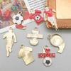 Korean Style Soccer World Cup Jersey Keychain & DIY Bracelet Pendant