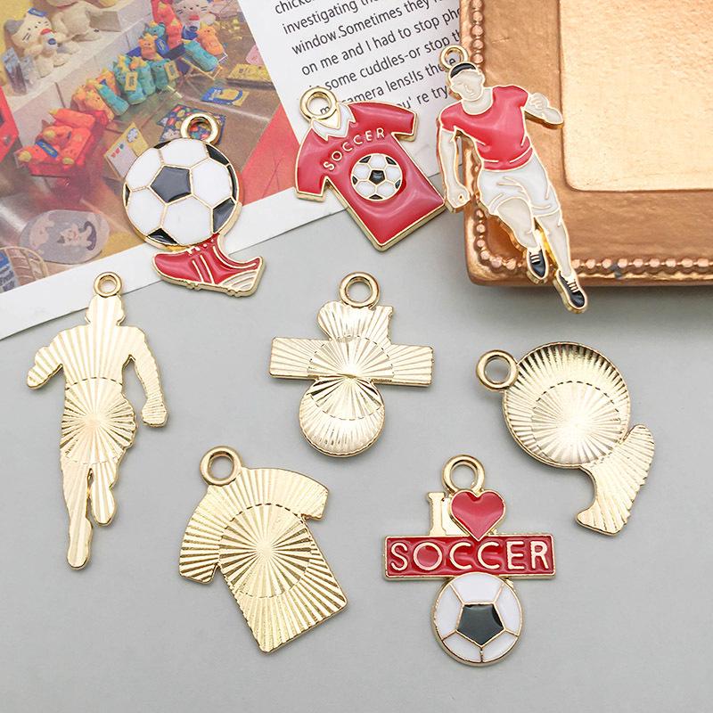 Korean Style Soccer World Cup Jersey Keychain & DIY Bracelet Pendant