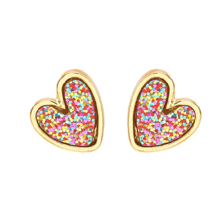 

Heart Design Alloy Studs Earrings For Fashion Forward Women Easy To Pair With Various Attire For A Sophisticated Look 1