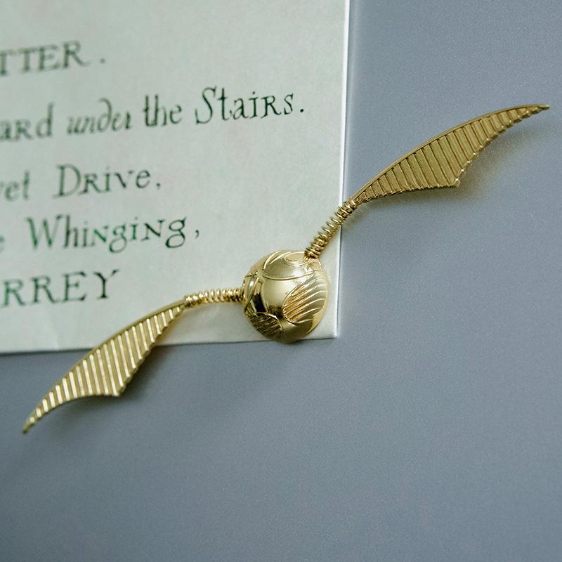 Official Harry Potter Golden Snitch Quidditch 3D Magnet Sticker