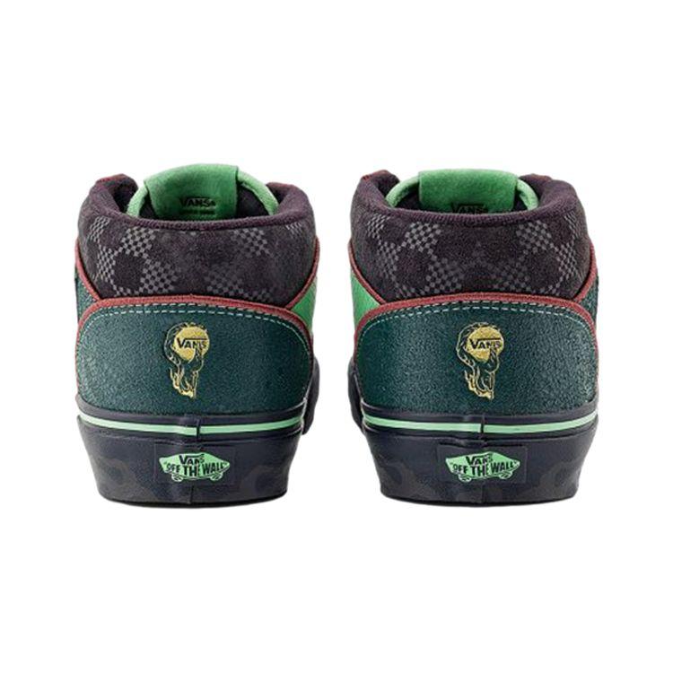 Vans Half Cab Plaid Mid Top Sneakers Unisex Green VN000DZ3YJ7