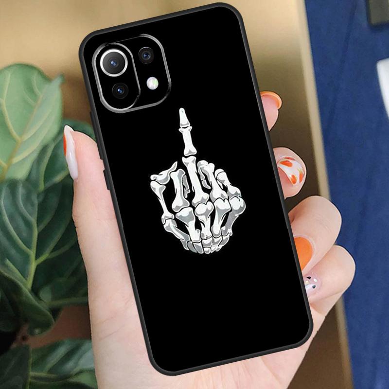 Cartoon Middle Finger Case For POCO F5 X3 X5 Pro F4 X4 F3 C65 M5s Cover For Xiaomi 13T 14 Pro 11T 12T 12 13 Lite