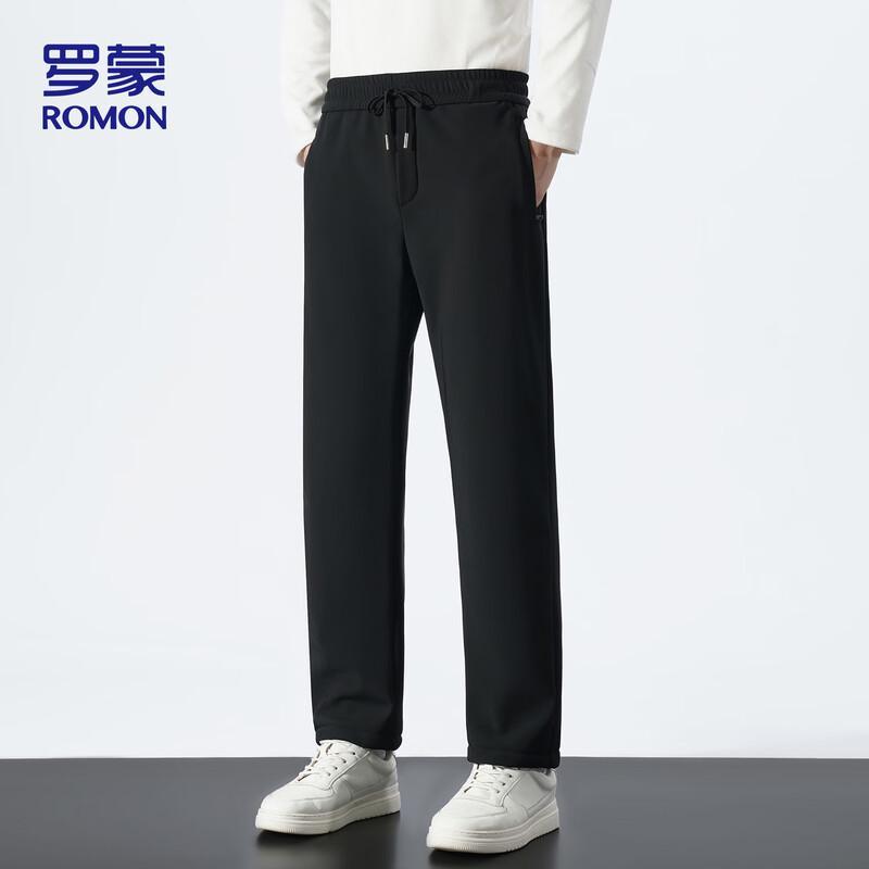 ROMON Men's Warm Fleece-Lined Casual Pants 802