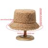 Winter Warm Fleece Bucket Hat for Men Women Cold Resistant Fisherman Cap Outdoor Cold Resistant Panama Fisherman Cap Casual Cap