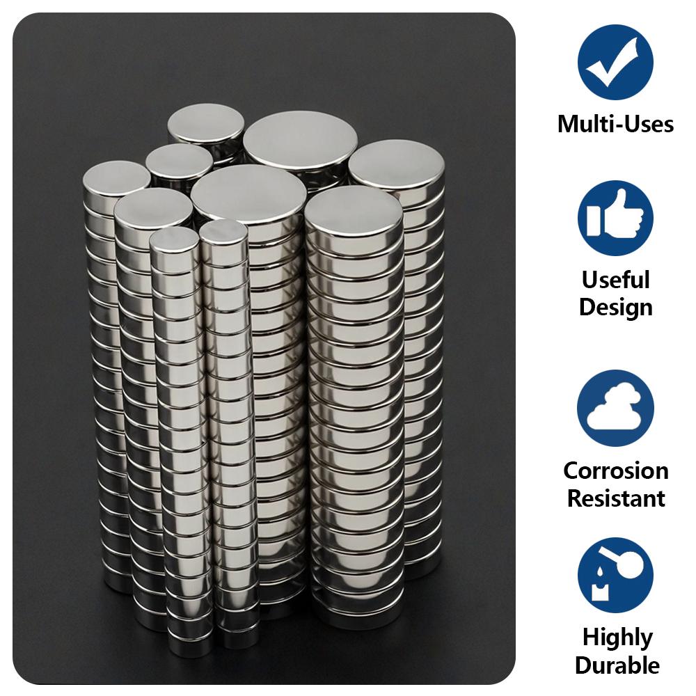 Powerful Neodymium Magnet N35 NdfeB Permanent Magnetic imanes Round Super Strong Fridge Magnets DIY 3x3 7x3 12x3 20x3 25x3mm