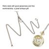 44cm Retro Vintage Metal Pocket Watch Chain Link Classic Antique Present (Silver)