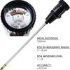 Soil Moisture Meter Soil Moisture PH Meter Accurate Detection Soil Test Meter Self-Powered Hygrometer Sensor for Gardening Farming
