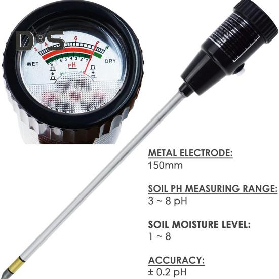 Bodenfeuchtemessgerät, Bodenfeuchte-PH-Messgerät, genaue Erkennung, Bodentestmessgerät, selbstbetriebener Hygrometer-Sensor für die Gartenarbeit und Landwirtschaft
