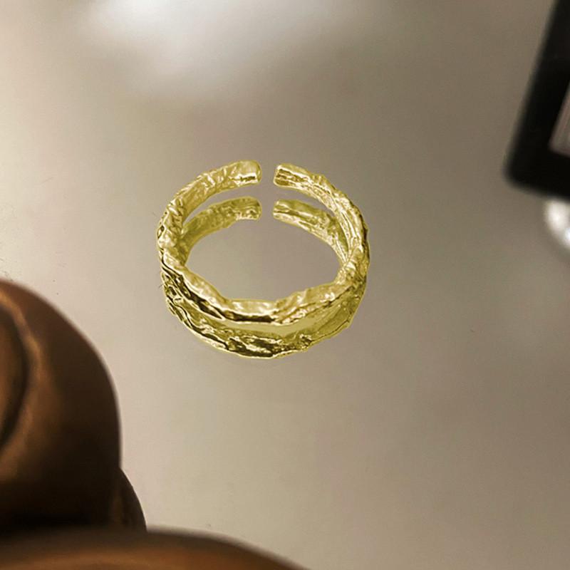 Exquisite Korean Rhinestone Five-pointed Star Adjustable Open Ring For Women Fashion Jewelry