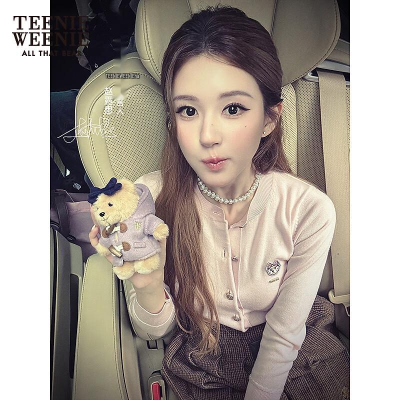 Teenie Weenie Women s 2025 Autumn Sheep Wool Bear Knit Cardigan L