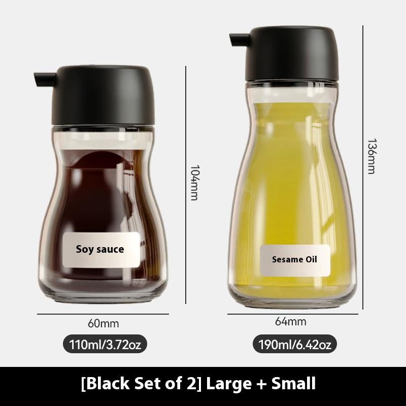 Gianxi Japanese Style Glass Oil Pot Desktop Seasoning Bottle Kitchen Household Glass Soy Sauce Seasoning Can Oil Pot