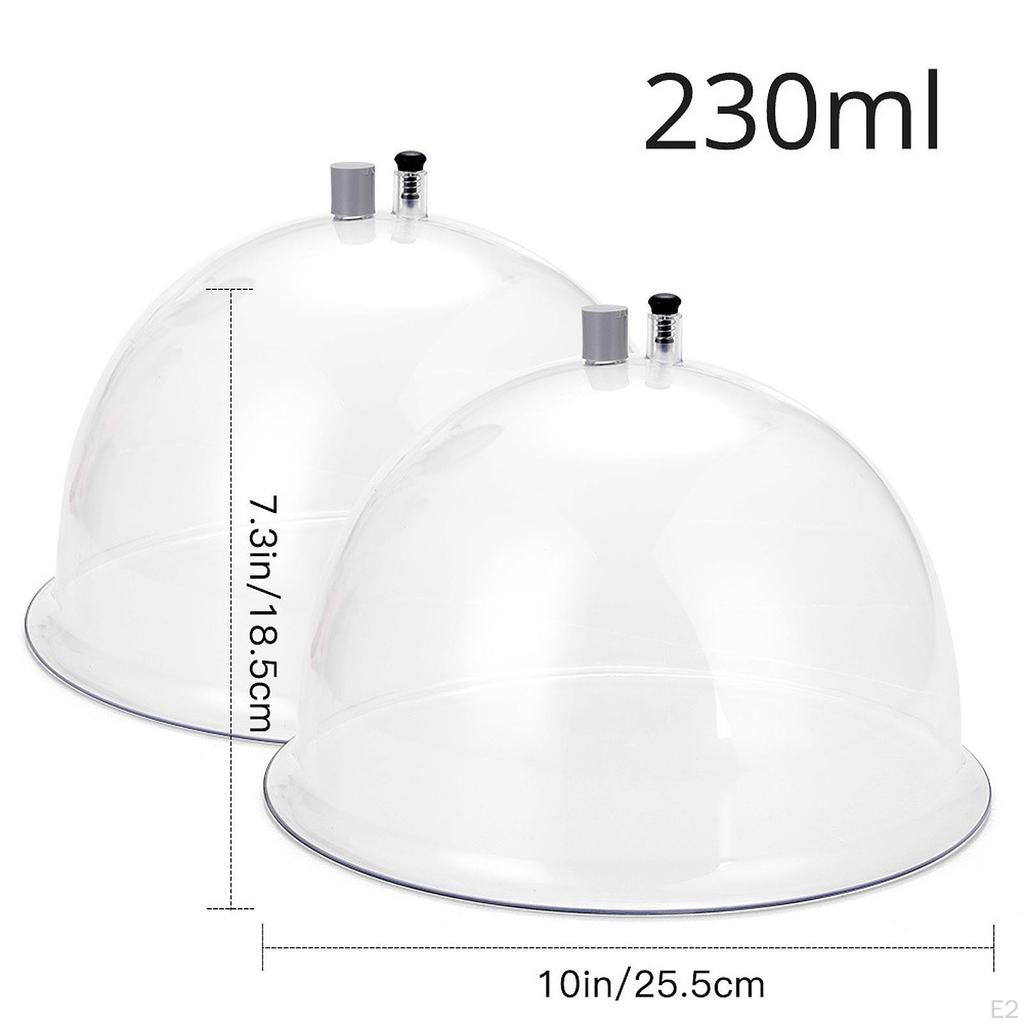 2x Vakuumnäpfe Leichtgewicht zum Heben Groß Tragbar Saugkraft Heim-SPA