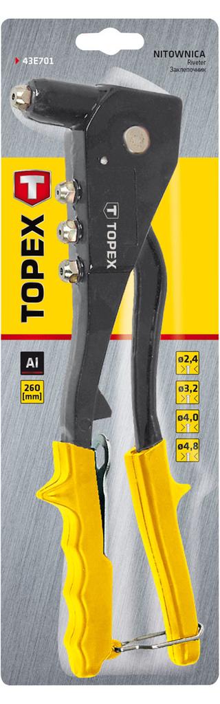 Riveter for aluminum rivets 2.4/3.2/4.0/4.8 mm