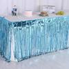 Disposable Tassel Table Skirt for Weddings, Birthdays, and Festivals