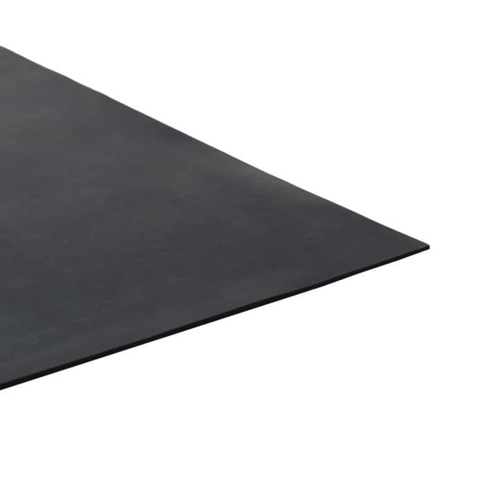 Tapis en caoutchouc antidérapant - vidaXL - 1,2x2 m - 1 mm - Noir - Résistant à l'usure