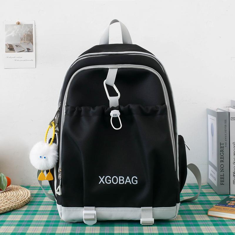 Backpack new high-value large-capacity junior high school student schoolbag women's fashion sports leisure backpack