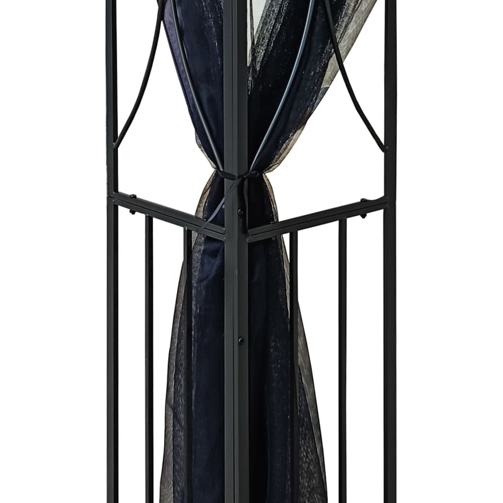 Gazebo with Side Walls Anthracite 300 X 300 X 270 Cm Steel