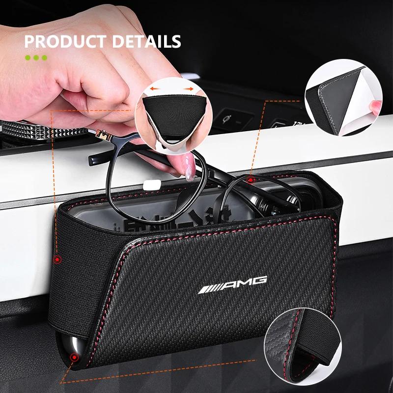 Car Seat Side Storage Pocket Phone Holder Stowing Bag Elastic For Mercedes Benz AMG W202 W212 W213 W220 W221 W222 C180 C200 C260