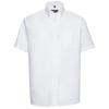 Russell Collection Mens Oxford Easy-Care Short-Sleeved Formal Shirt