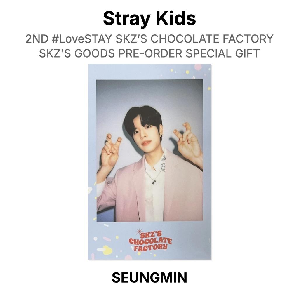 Stray Kids 2ND #LoveSTAY SKZ’S CHOCOLATE FACTORY SKZ'S GOODS PRE-ORDER SPECIAL GIFT Official Photocard