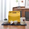 Portable Travel Tea Set, Small Set for Outdoor Camping, One Pot, Three Cups and One Can.