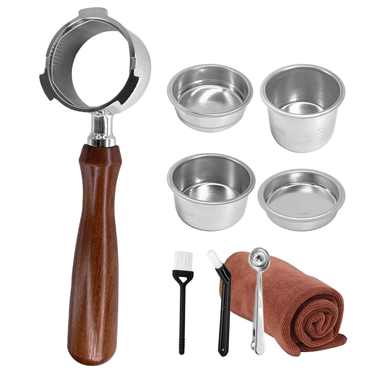 

Бездонный портафильтр 2025+51 мм исключительно для эспрессо-машин EC680/EC685/EC820/EC850/EC860/EC785/EC885 China Mainland