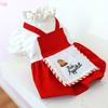 Pet Costume Plaided Dress Small Dog Clothes Cute Outfits for Cats Only Dress-Up Clothing Cosplays Apparel for Girl Dogs