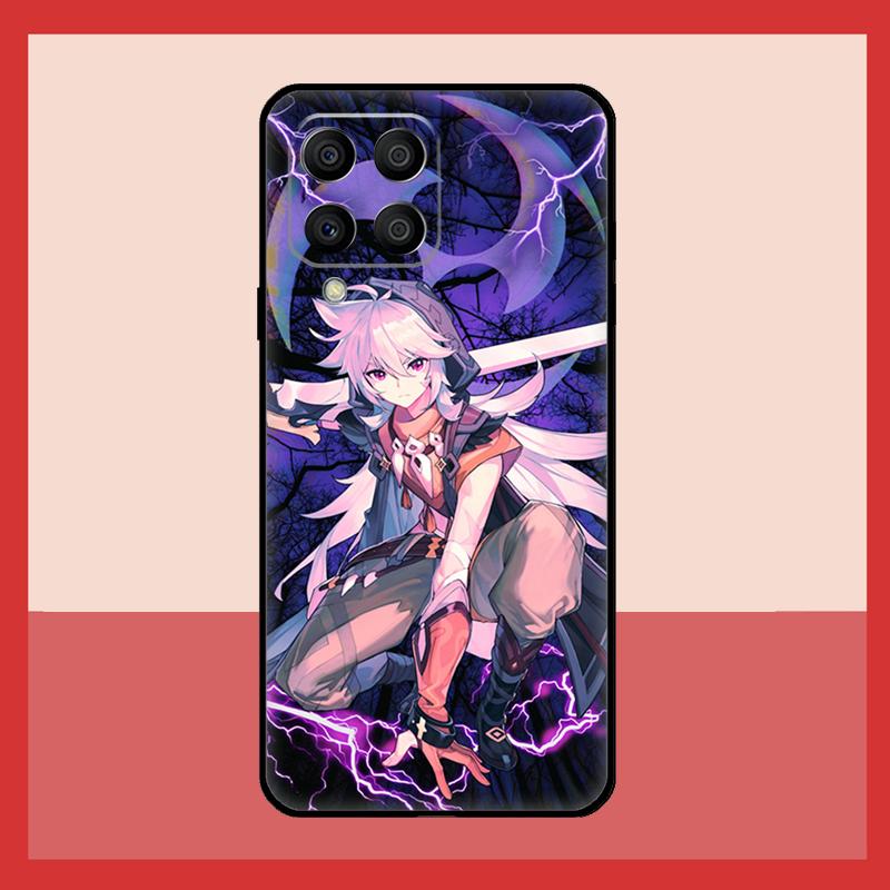 Razor Genshin Impact Fanart Case For Samsung Galaxy M11 M31 M14 M34 M54 M12 M32 M52 M15 M13 M06 M16 M36 M56 M53 M35 M55