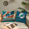 M-Miami D-Dolphins Cushion Cover Decorative Pillow Sofa Home Decor Case Pillow Cases
