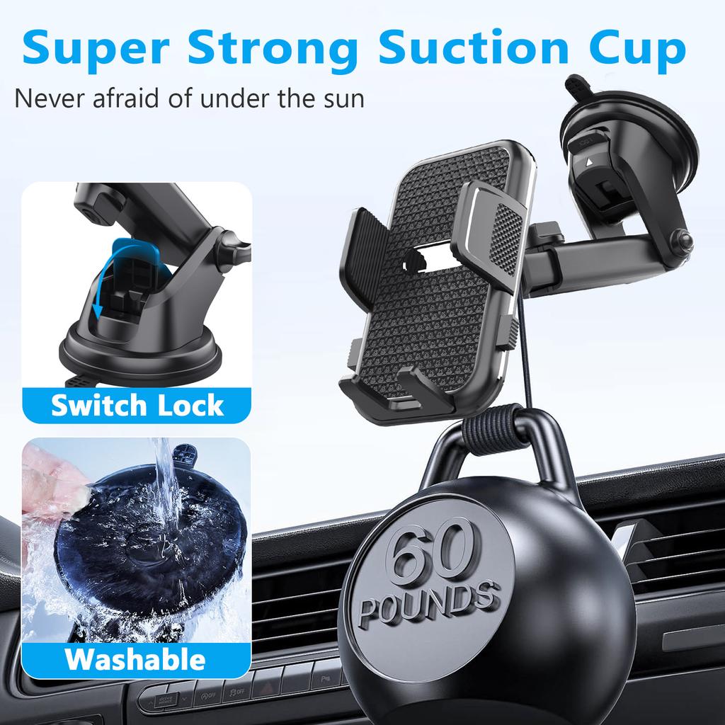 Multifunctional Car Mobile Phone Holder Car Dashboard Windshield Suction Cup Retractable Navigation Mobile Phone Holder