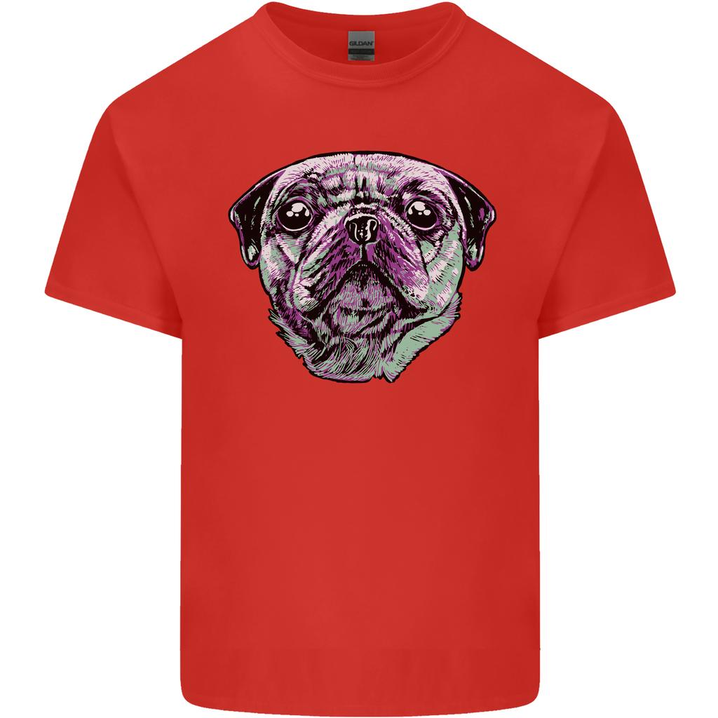 A Pug Face Dog Unisexs Light Cotton TShirt
