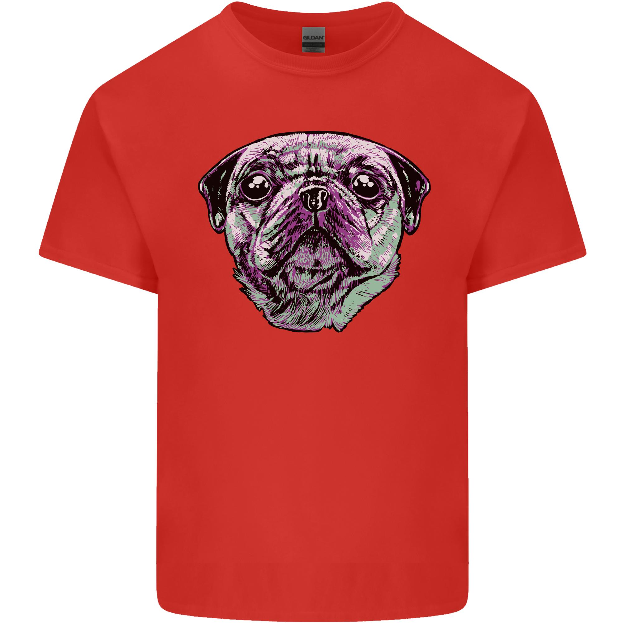 A Pug Face Dog Unisexs Light Cotton TShirt S