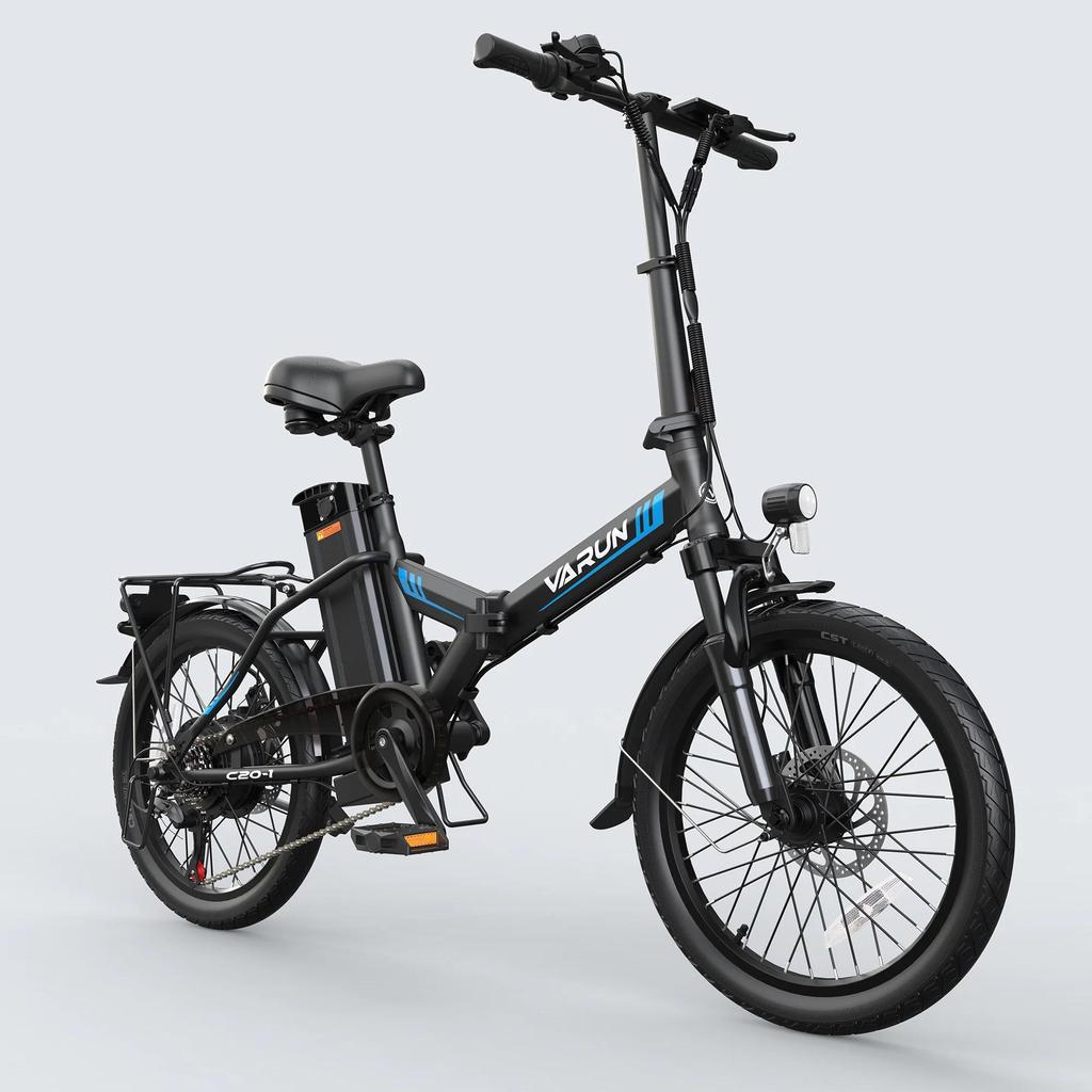 VARUN  C20-1 Folding Electric Bike for Adultswith 250W Motor and 48V 13AH Removable Battery