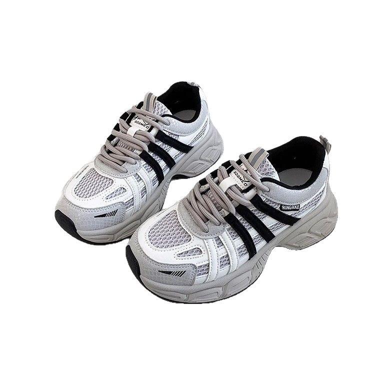 Super Fire Dad Shoes Women's 2025 Spring New Thick-soled Heightening Versatile Small Retro Lightweight Casual Sports Shoes