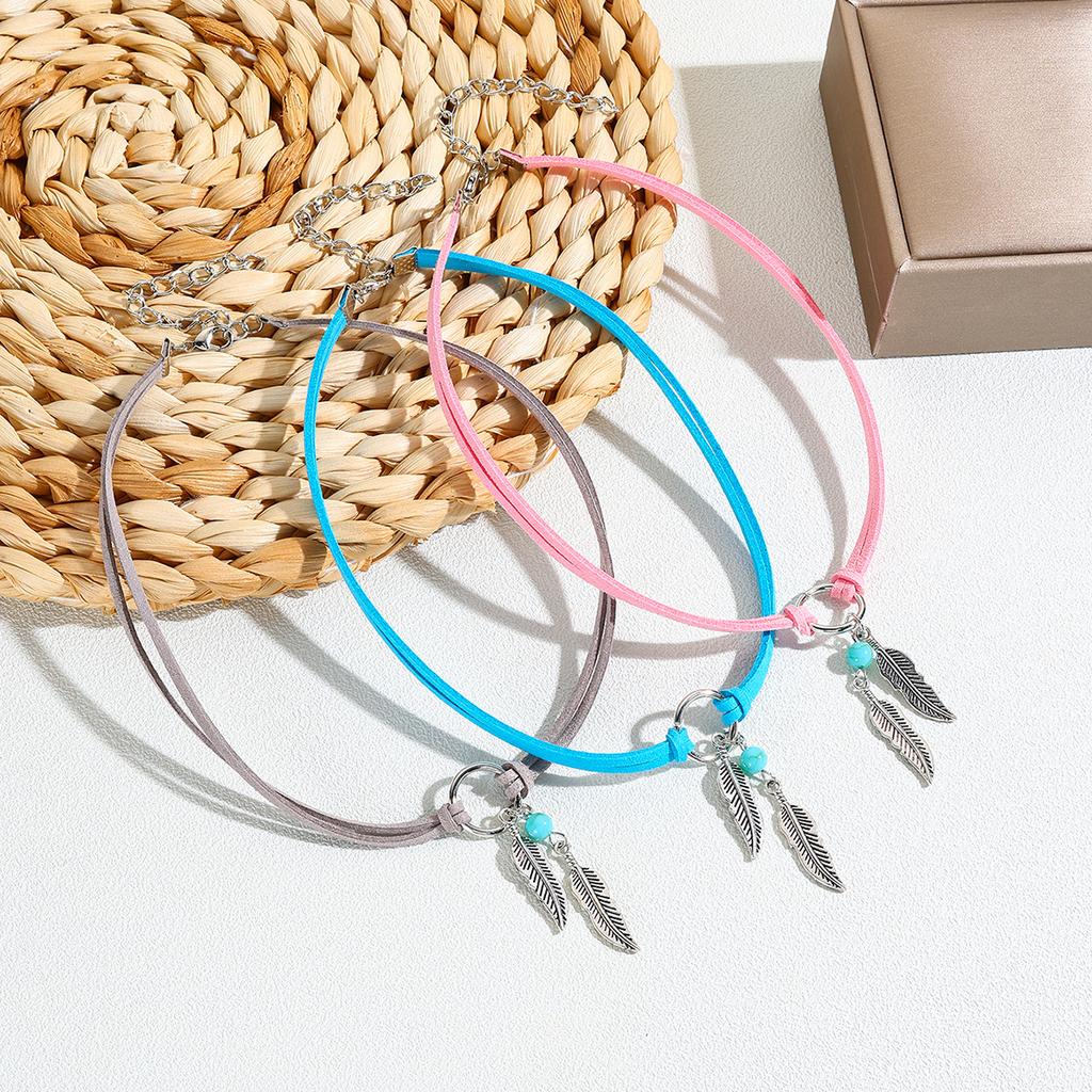 Bohemian Foliage Geometric Round Ladies Choker Necklace Neck Ring