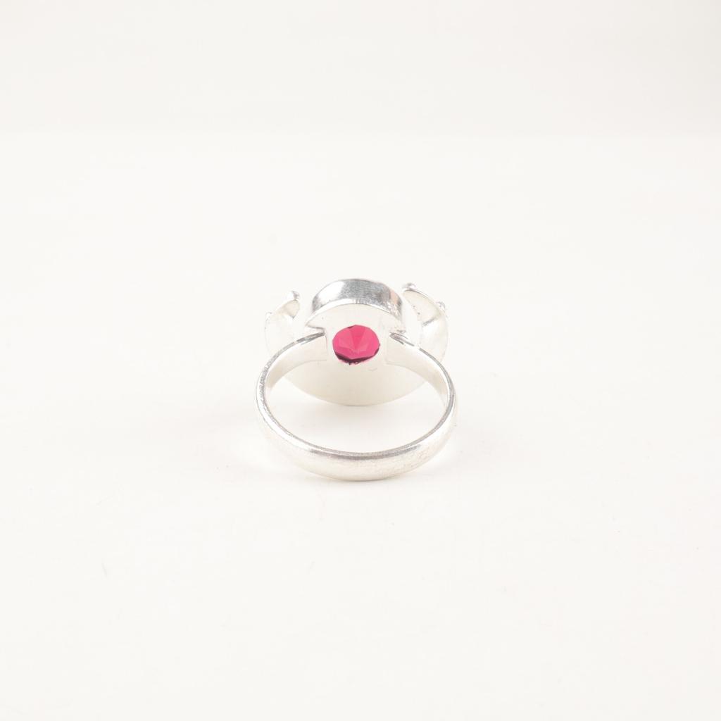 Pink Rubellite Gemstone 925 Sterling Silver Handmade Jewelry Ring Gift For Her RR-48-17