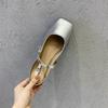 Fashion Flats Shoes Women Design Women's Mules Heel Summer Elegant Pointed Toe Slippers Ladies Casual Outdoor Candy Colors Slides