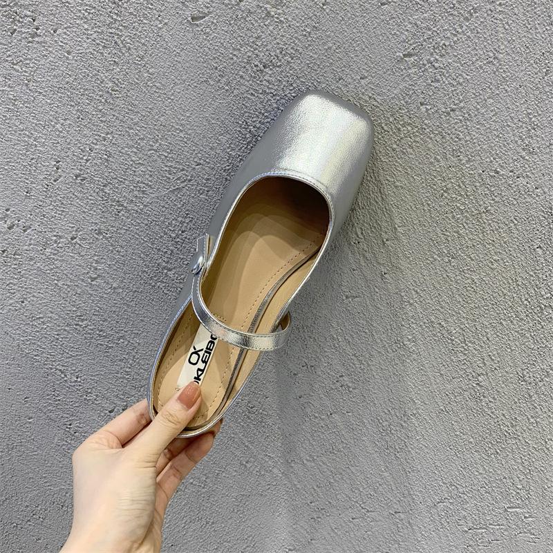 Fashion Flats Shoes Women Design Women's Mules Heel Summer Elegant Pointed Toe Slippers Ladies Casual Outdoor Candy Colors Slides