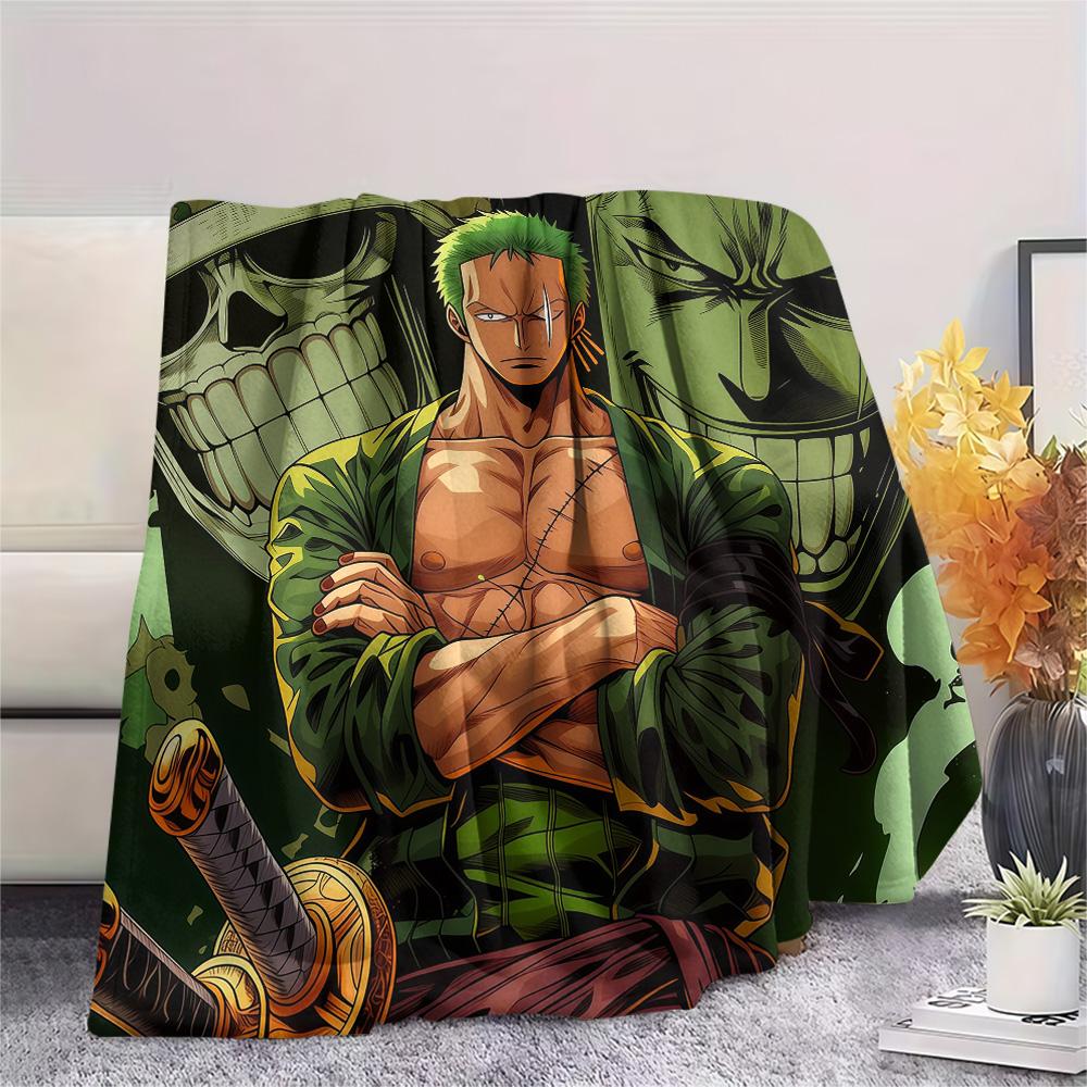 Roronoa Zoro Flannel Blanket, High quality Comfortable for All Seasons, Home Decor, Warmth and Comfort