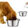 Mangiatoie per Cani in Acciaio Inossidabile 20cm 24cm 28cm 30cm Ciotola Rotonda Acqua Cibo per Cani Piccoli Medi Grandi Forniture per Animali Domestici