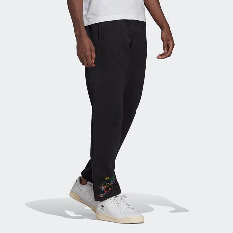 Adidas Originals Disney Collaboration Jogger Sweatpants With Trefoil Logo Men Bottoms Black HF4926