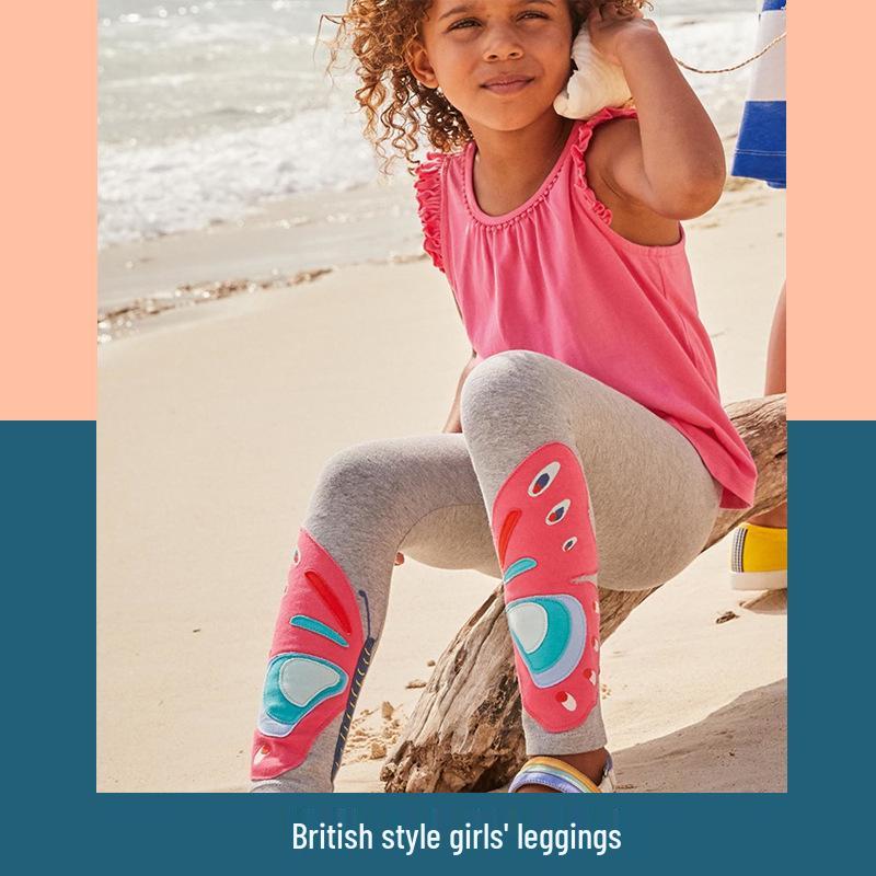 2025 EU/US Girl's Autumn Leggings & Outerwear Pants: Trendy Children's Clothing