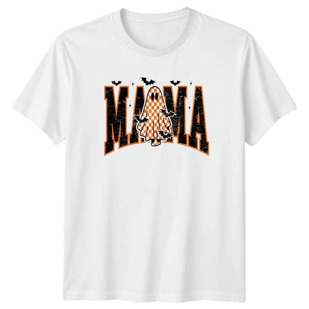 Mama Ghost Halloween Graphic Tee Unisexs Unisexs Spooky Holiday TShirt S