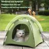 Cat Tent House Simple Cat Tent Nest Removable and Washable Base for Home Use Or for Picnics On The Go (4 Different Sizes)