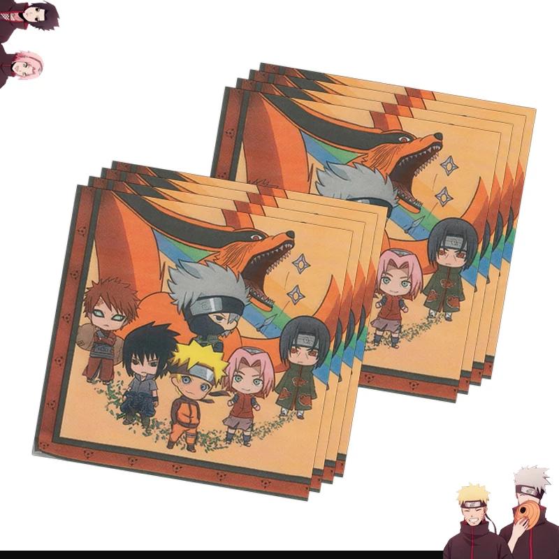 Naruto Dekorace Kreslené Narozeninové Deco Čelenka Party Suvenýry Batoh Plakát Jednorázové Party Nádobí Ubrus Talíře Hrníčky